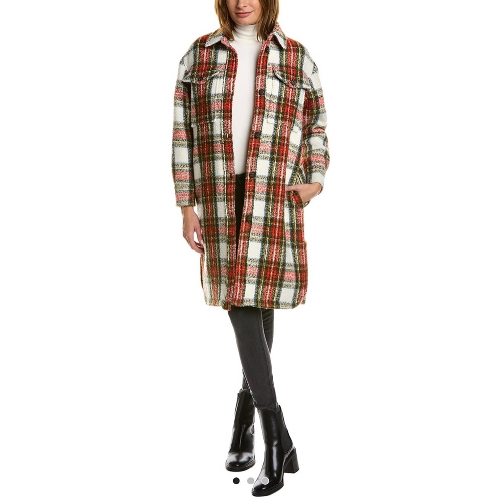 Women’s Plaid Pea Coat - All Saints